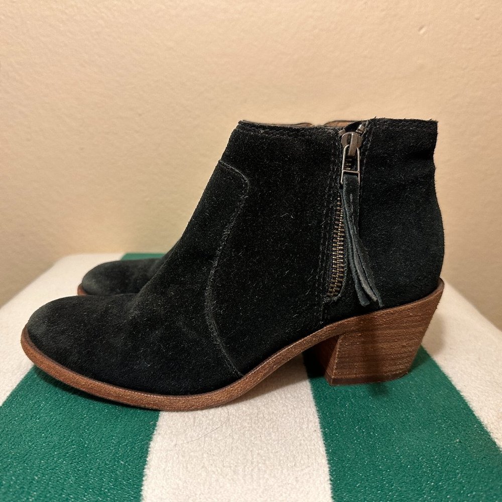 Madewell Janice Ankle Suede Heel Booties Size 6.5